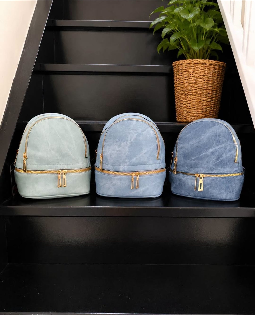 Sac à main bleu jeans