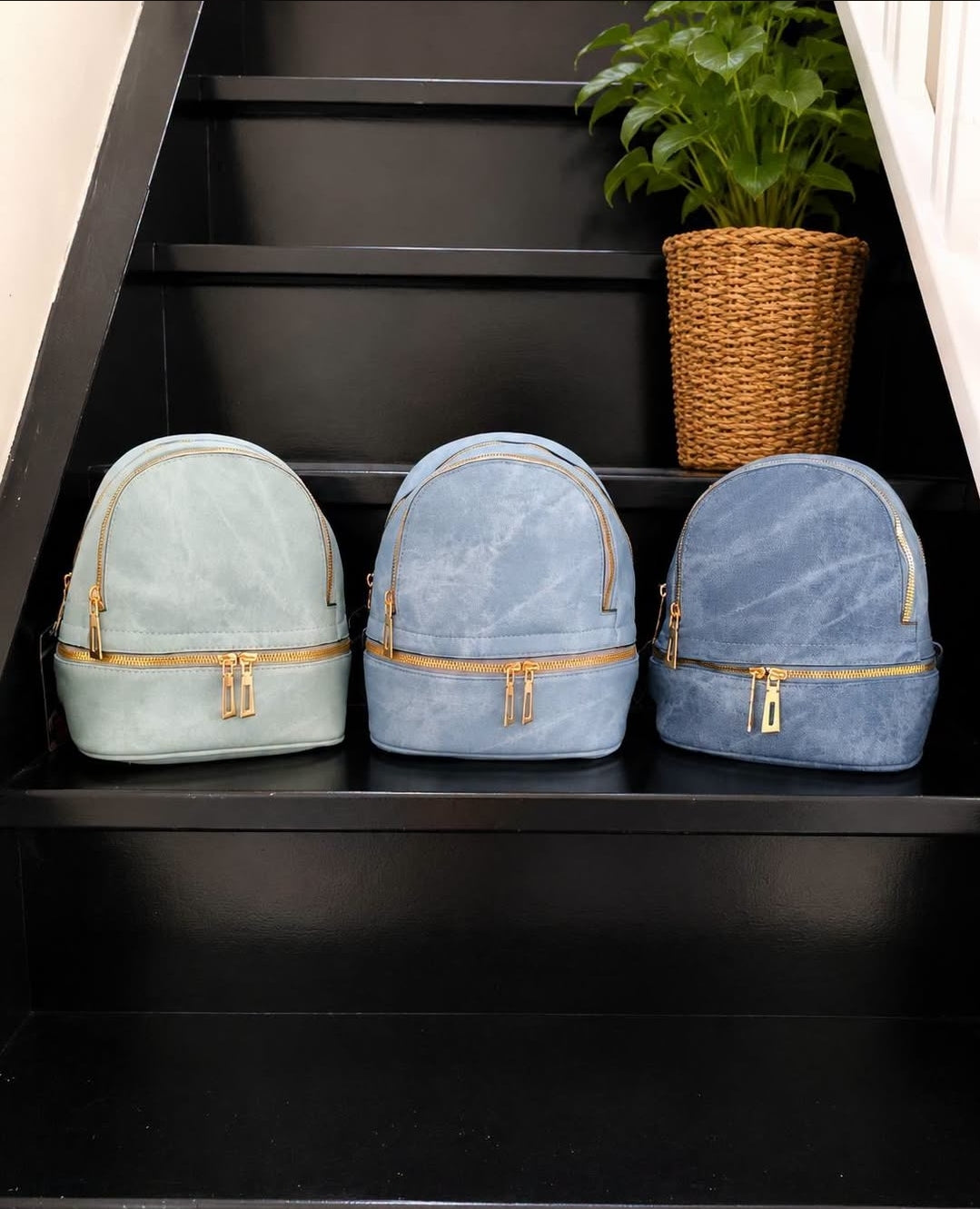Sac à main bleu jeans
