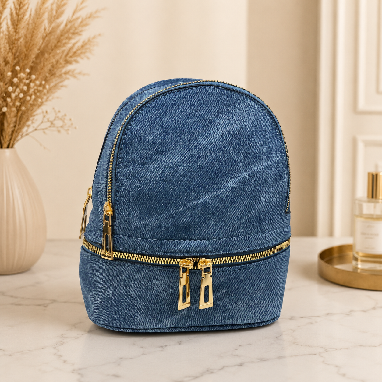 Sac à main bleu jeans
