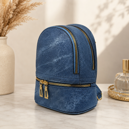 Sac à main bleu jeans