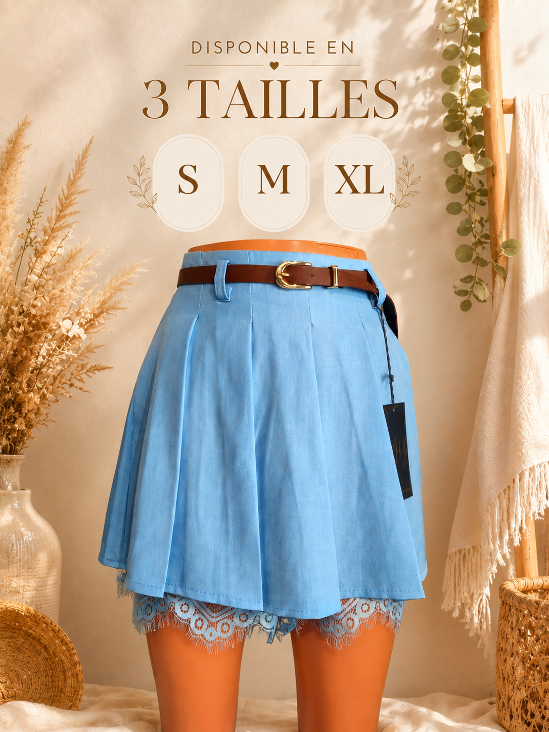 Short Jupe femme